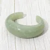 Fashnzfab Bold Marbled Resin Cuff Bracelet In Green