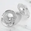 Fashnzfab Bold Textured Metal Dome Disc Clip On Earrings In Metallic