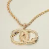 Fashnzfab Bold Textured Metal Interlocking Snake Pendant Chunky Twisted Chain Necklace In Gold