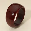 Fashnzfab Bold Wide Celluloid Acetate Bangle Bracelet Red In Red