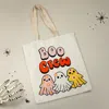 Fashnzfab Boo Crew Halloween Message Tote Bag In Multi