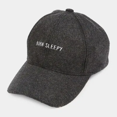 Fashnzfab Born Sleepy Baseball Cap In Gray