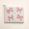Fashnzfab Bow Seed Beaded Mini Pouch Bag In Multi