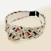 Fashnzfab Braided Burnout Knot Headband In Multi