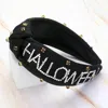 Fashnzfab Braided Straw Headband In Black
