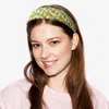 Fashnzfab Braided Straw Headband In Multi