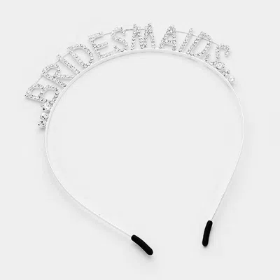 Fashnzfab Brides Maids Crystal Rhinestone Pave Headband In Multi