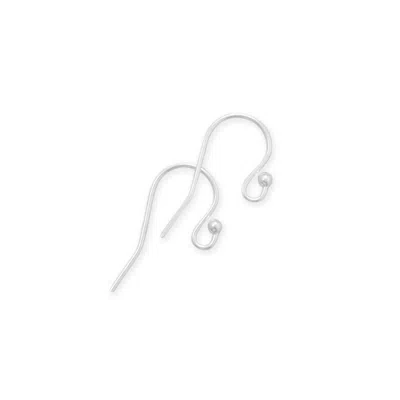 Fashnzfab Bright Sterling Silver Ear Wires (5 Pair) In Green