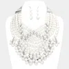 Fashnzfab Bubble Multi Layered Statement Necklace In Multi