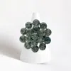 Fashnzfab Bubble Stone Cluster Stretch Ring 1.25" X 1.25" In Multi