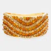 Fashnzfab Bubble Stone Evening Bracelet Brown In Brown