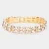 Fashnzfab Bubble Stone Evening Bracelet Gold In Gold