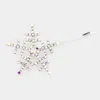 Fashnzfab Bubble Stone Snowflake Hair Bobby Pin In Metallic