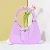 Fashnzfab Buckle Pointed Jelly Shoulder Bag / Hand Bag In Purple