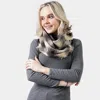 Fashnzfab Buffalo Check Infinity Scarf With Frayed Edge In Sand