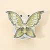 Fashnzfab Butterfly Magnetic Brooch 2" X 2" In Metallic