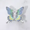 Fashnzfab Butterfly Magnetic Brooch 2" X 2" In Multi