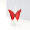Fashnzfab Butterfly Stretch Ring In Red