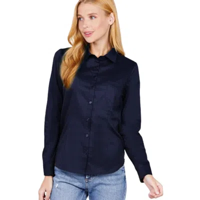 Fashnzfab Button Down Woven Shirts In Blue