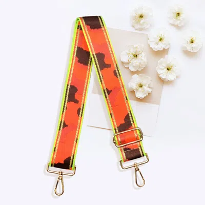 Fashnzfab Camoflauge Patterned Bag Strap In Multi