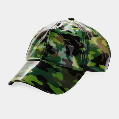 Fashnzfab Camouflage Pattern Baseball Cap In Green