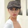 Fashnzfab Camouflage Patterned Beret Hat In Grey