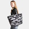 Fashnzfab Camouflage Tote Bag In Gray