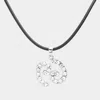 Fashnzfab Cancer - Stone Embellished Zodiac Pendant Necklace In Silver