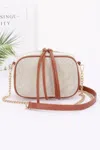 Fashnzfab Canvas Bowling Bag In Brown