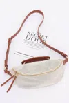 Fashnzfab Canvas Crossbody Bag In Brown