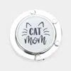 Fashnzfab Cat Mom Folding Table Purse Bag Hook Hanger In Multi