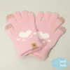 Fashnzfab Cat Paw Pointed Smart Touch Gloves In Pink