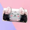 Fashnzfab Cat Plush Facial Headband In Black