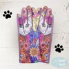 Fashnzfab Cat Printed Smart Gloves In Multi