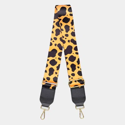 Fashnzfab Cattle Patterned Bag Strap In Multi