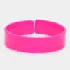 Fashnzfab Celluloid Acetate Adjustable Bracelet Hot Pink In Pink