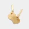 Fashnzfab Celluloid Acetate Heart Dangle Earrings In Sand