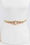 Fashnzfab Chain Belt In Metallic