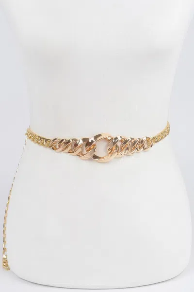 Fashnzfab Chain Belt In Metallic