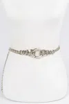Fashnzfab Chain Belt In Silver