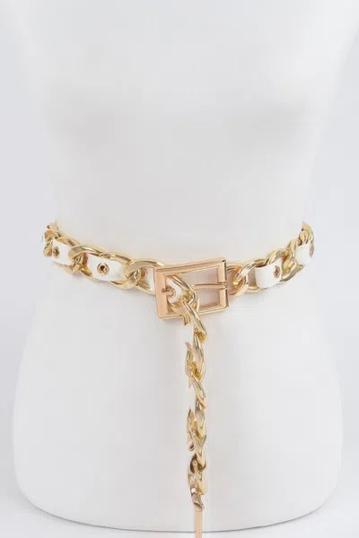 Fashnzfab Chain Fashion Belt In Gold