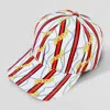 Fashnzfab Chain Patterned Baseball Cap In Red