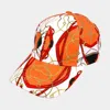 Fashnzfab Chain Patterned Baseball Cap In Orange