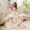 Fashnzfab Chain Printed Throw Blanket In Neutral
