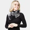 Fashnzfab Check Infinity Scarf In Black