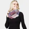 Fashnzfab Check Infinity Scarf In Blue