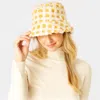 Fashnzfab Check Patterned Faux Fur Bucket Hat In Multi
