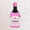 Fashnzfab Cheers Message Bottle Shaped Crossbody Bag In Pink