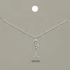 Fashnzfab Cheers Message Wine Glass Brass Metal Pendant Necklace In Silver