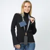 Fashnzfab Chevron Clip And Go Carry Phone Strap With Pouch In Blue